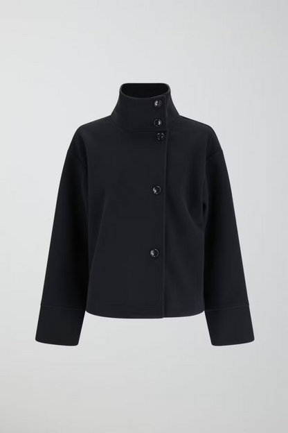 Manteau à col boutonné